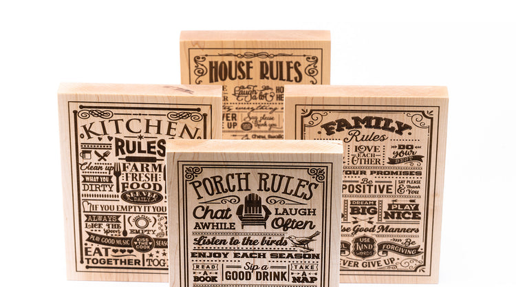 6x8 Plaques Detroit Carved