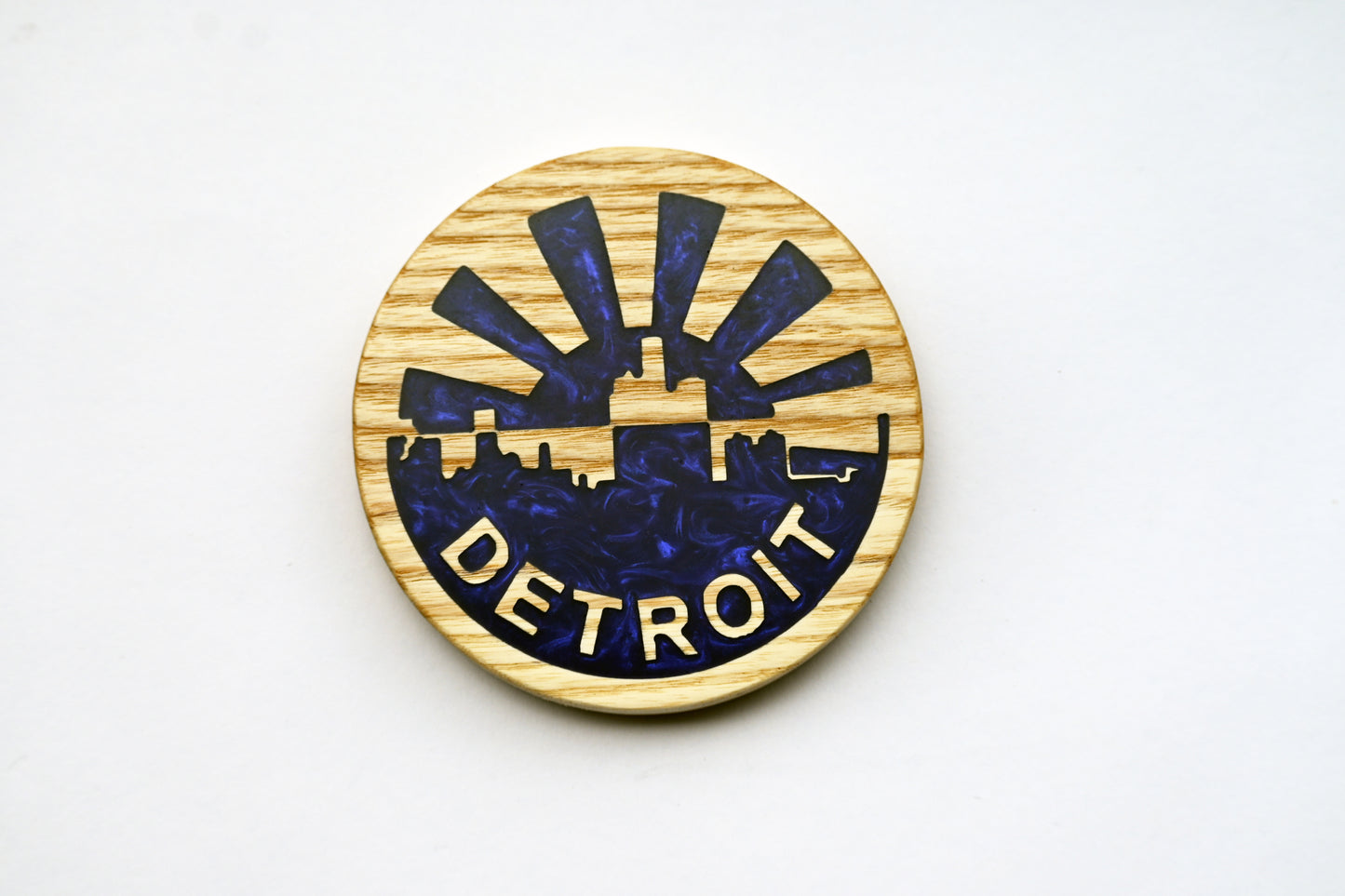 Detroit Half & Half Resin Coasters