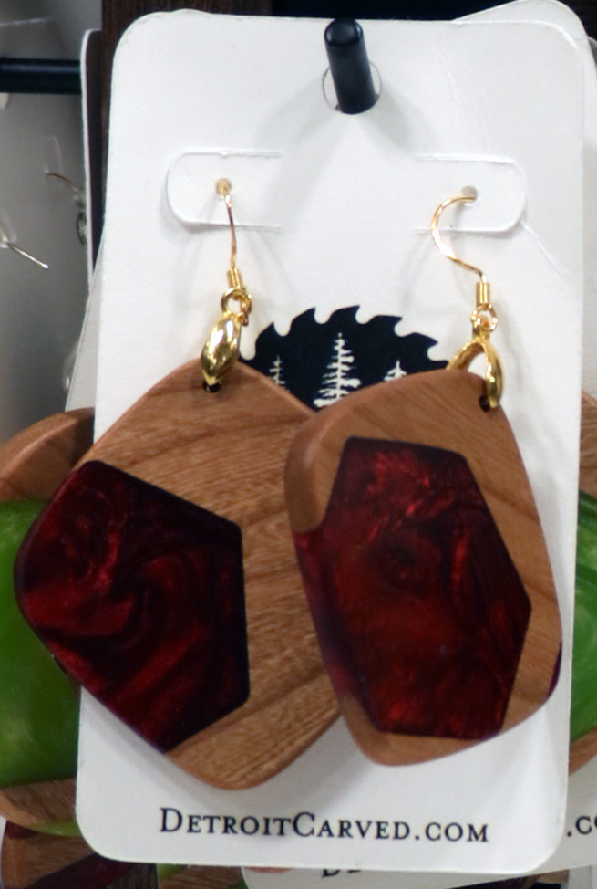 Diamond Resin Earrings