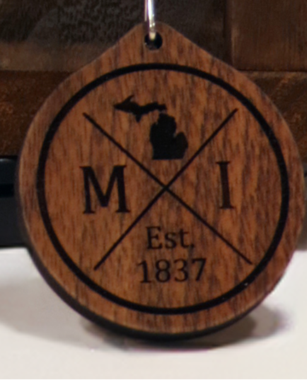 MI Cross Keychain
