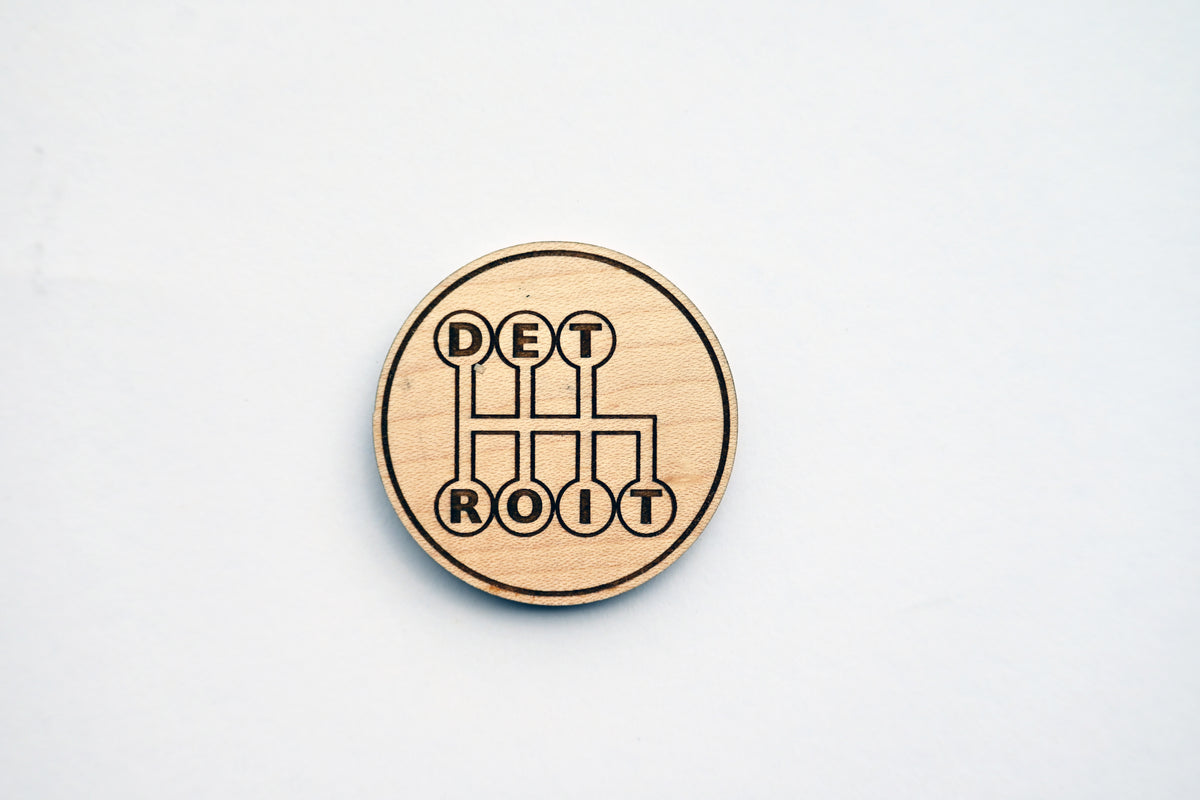 Detroit Manual Circle Coasters