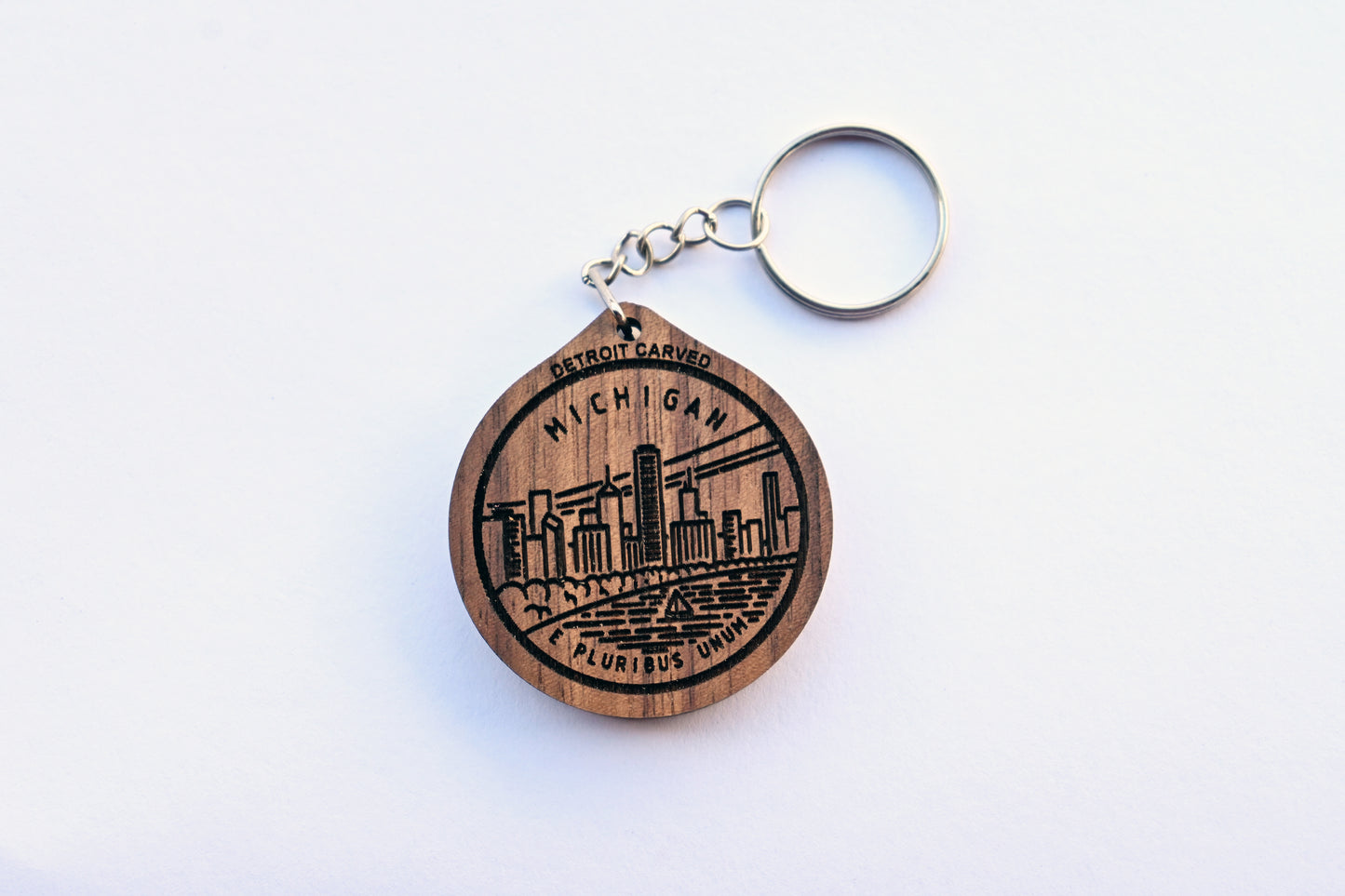 Michigan Skyline Keychain