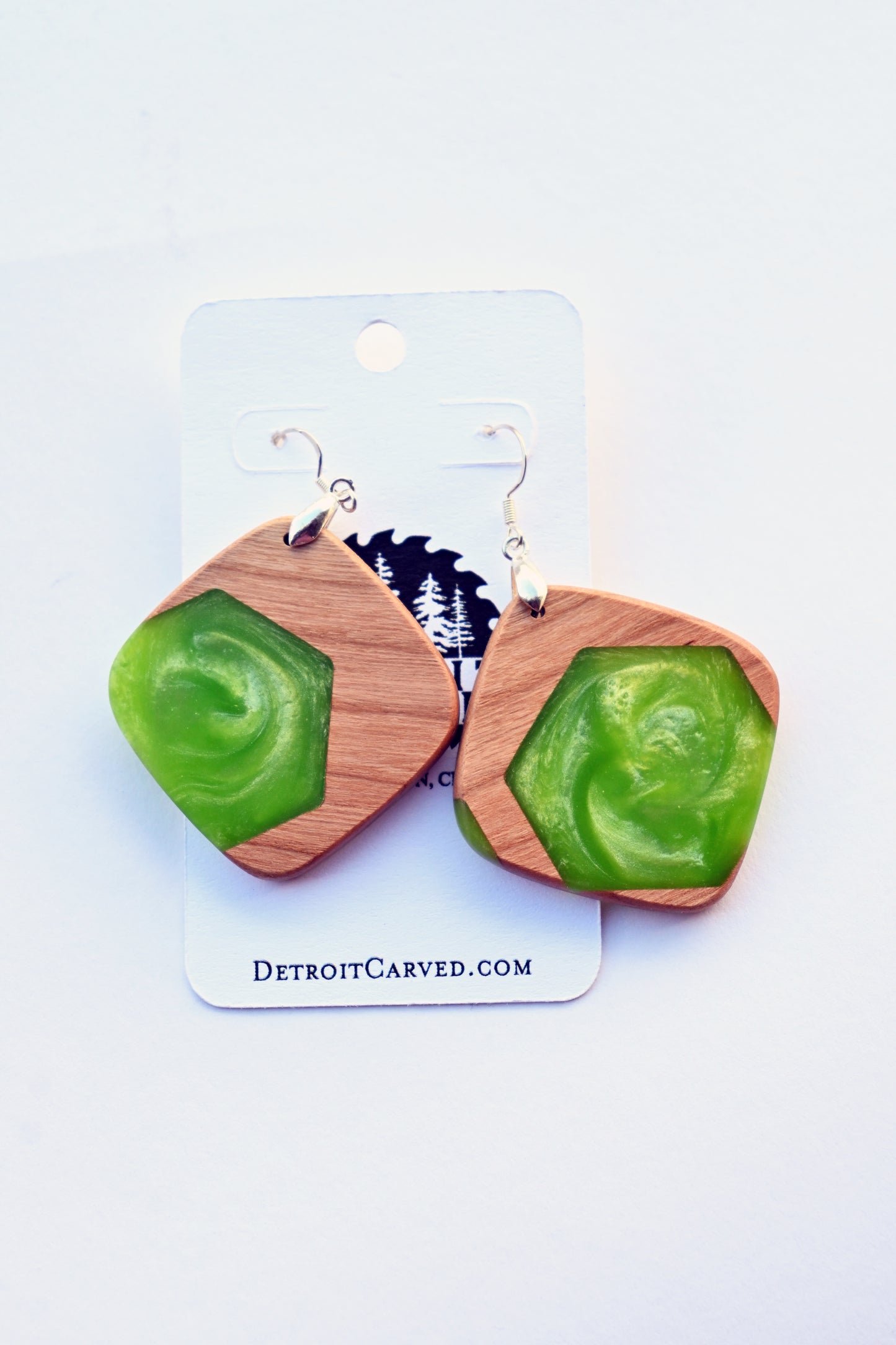 Diamond Resin Earrings