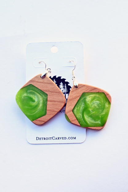 Diamond Resin Earrings