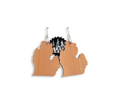 Michigan Shaped Earrings