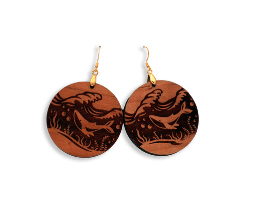 Whale Earrings