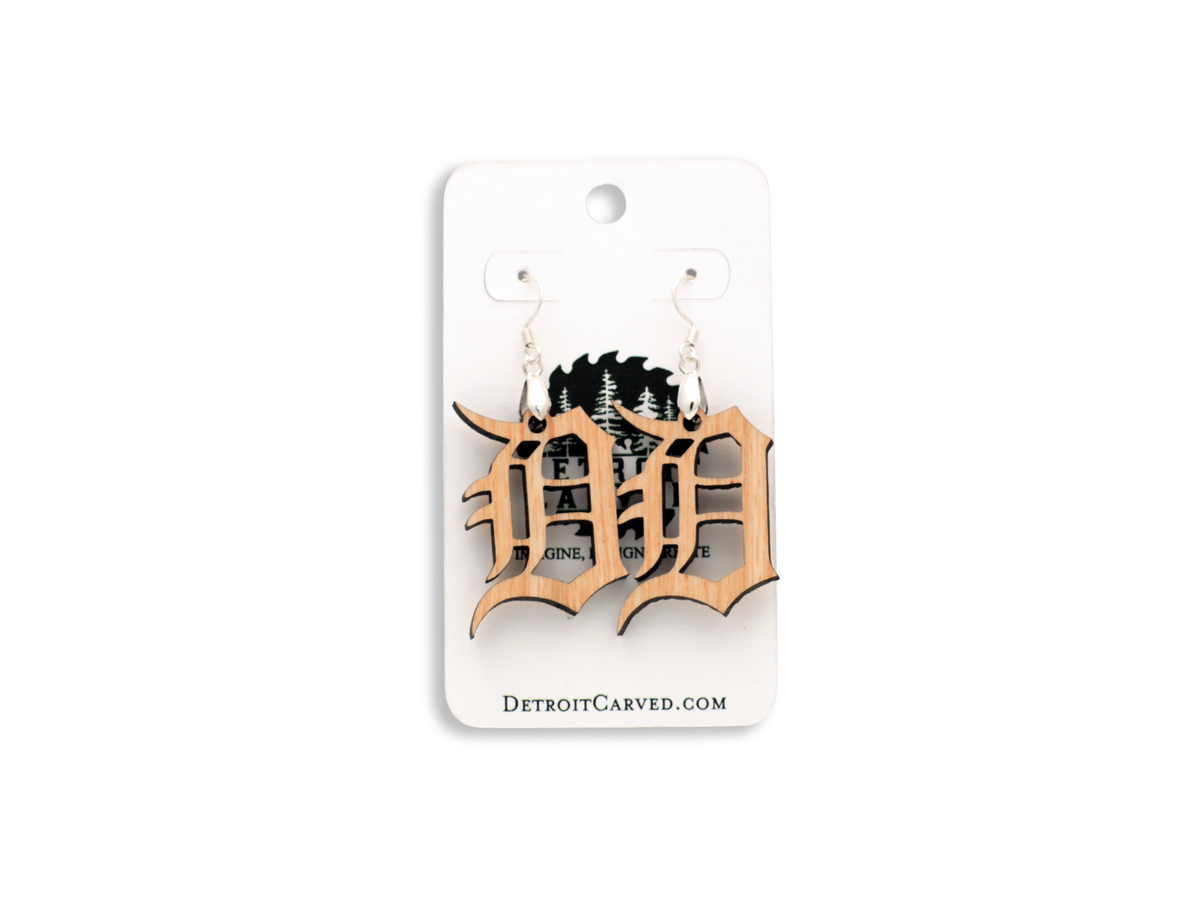 Old English D Earrings
