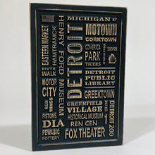 Load image into Gallery viewer, Detroit Carved Subway Sign for Detroit Motown
