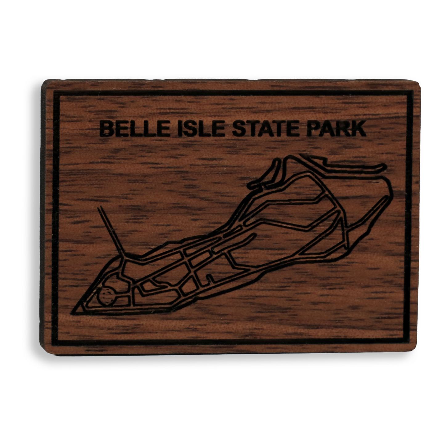 Belle Isle Map Magnet