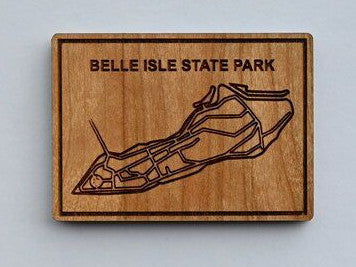 Belle Isle Map Magnet