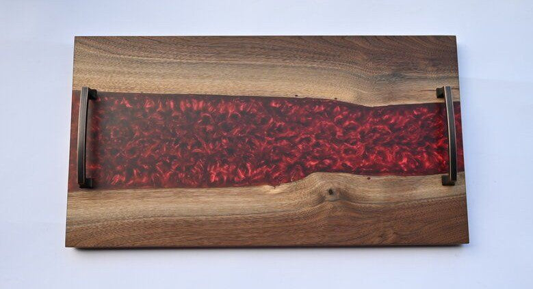 Resin River Charcuterie Board