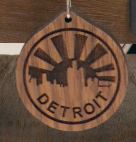 Detroit Sunrise Keychain