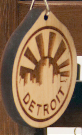 Detroit Sunrise Keychain
