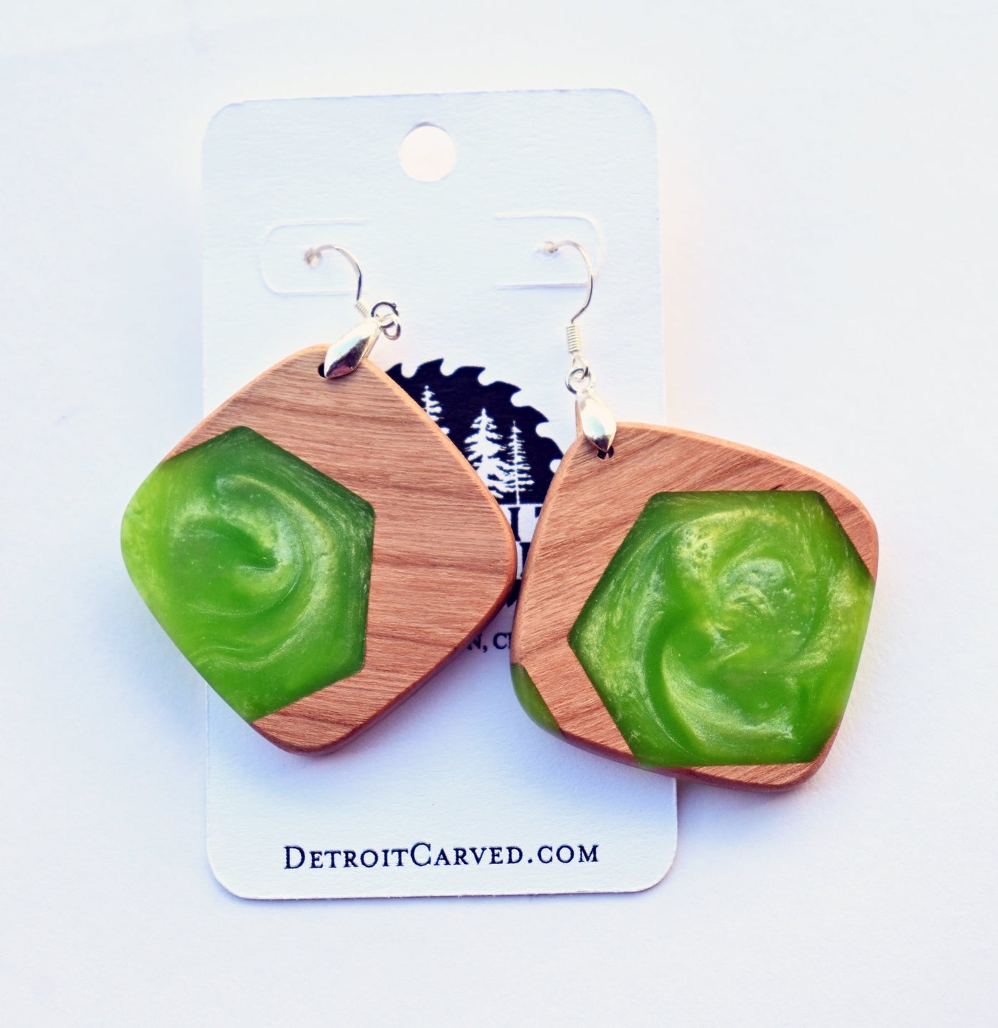 Diamond Resin Earrings