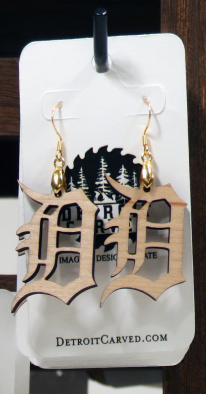 Old English D Earrings