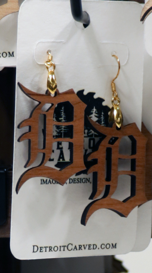 Old English D Earrings