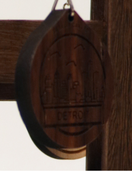 Detroit Skyline Keychain