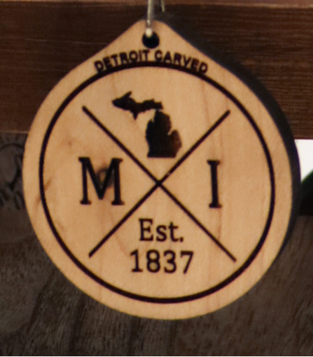 Michigan Cross Keychain