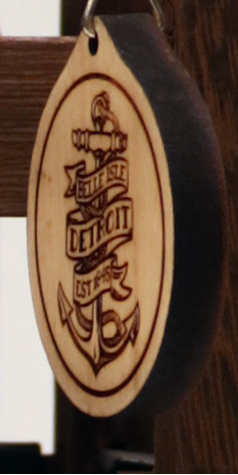 Belle Isle Anchor Keychain