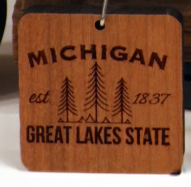 Great Lake State Forest Keychain