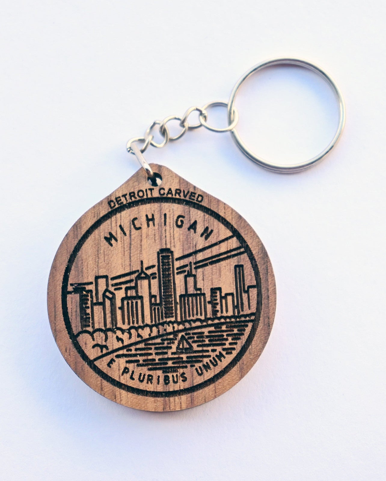 Michigan Skyline Keychain