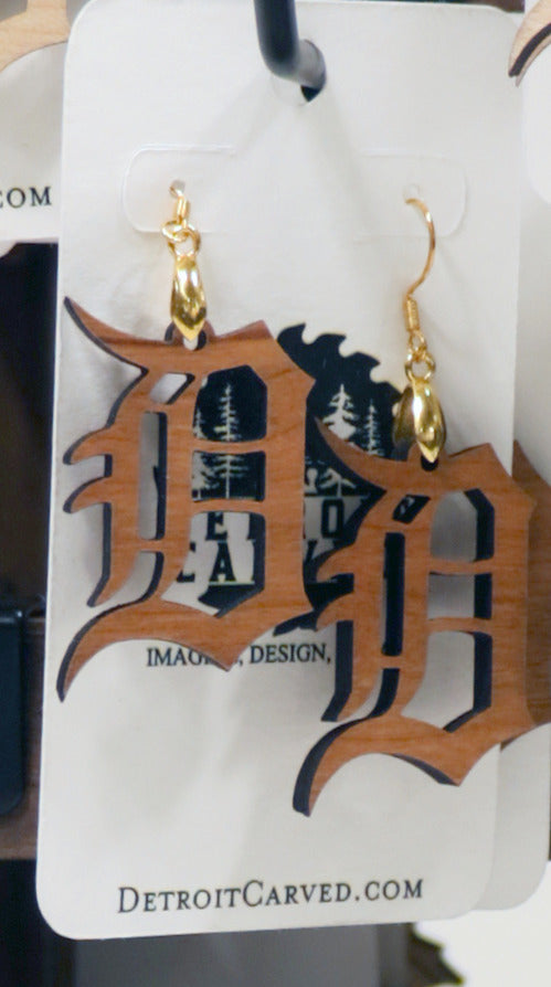 Old English D Earrings