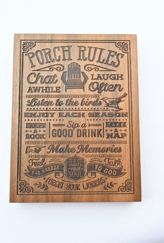 Porch Rules
