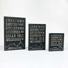 Load image into Gallery viewer, Detroit Carved Subway Sign for Detroit Corktown
