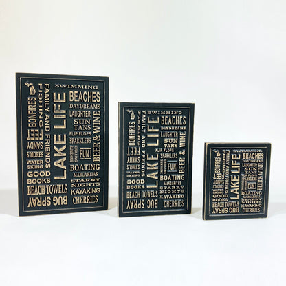 Detroit Carved Subway Sign for Lake Life