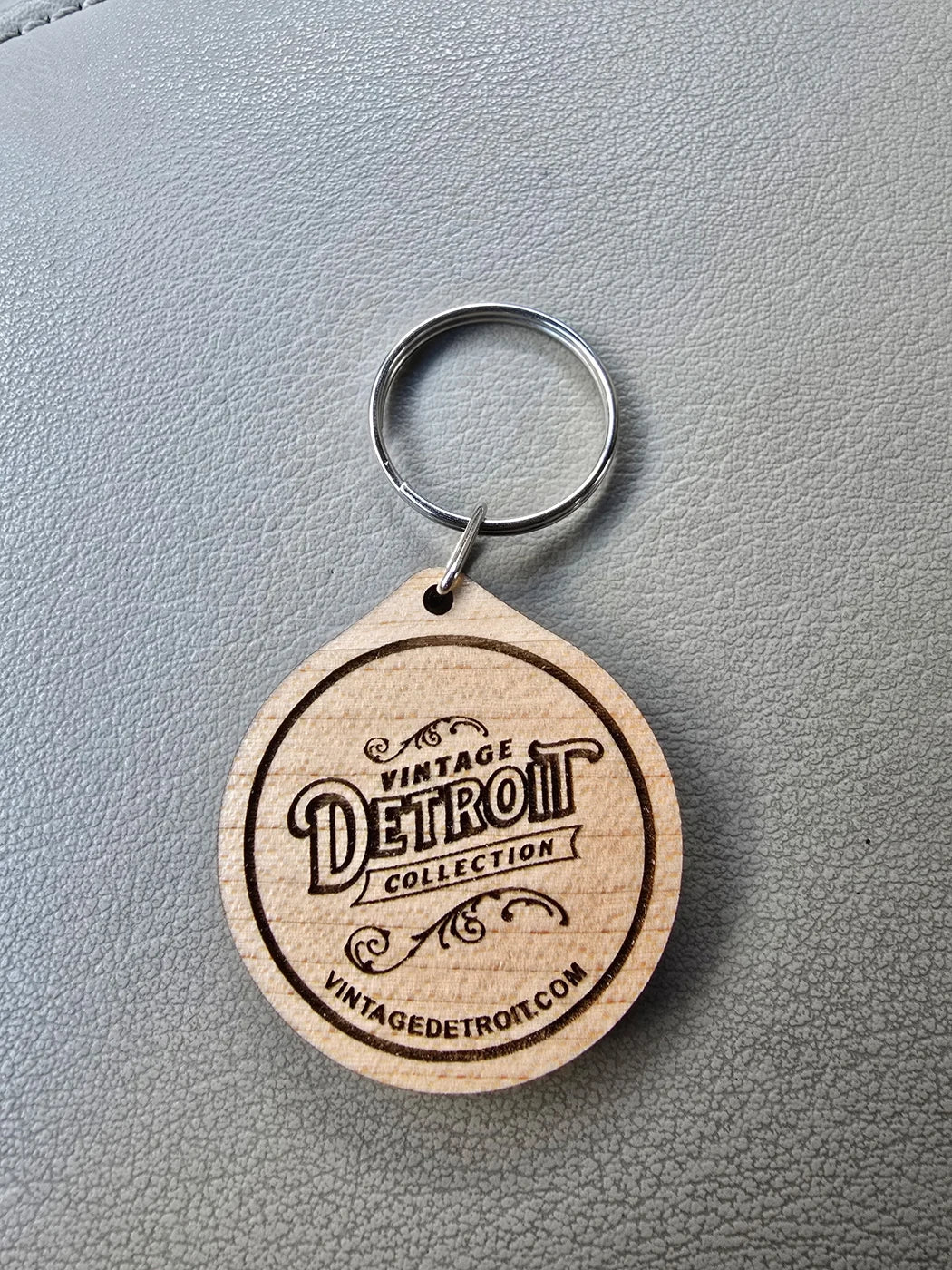 Engraved keychain engraved for Vintage Detroit Collection